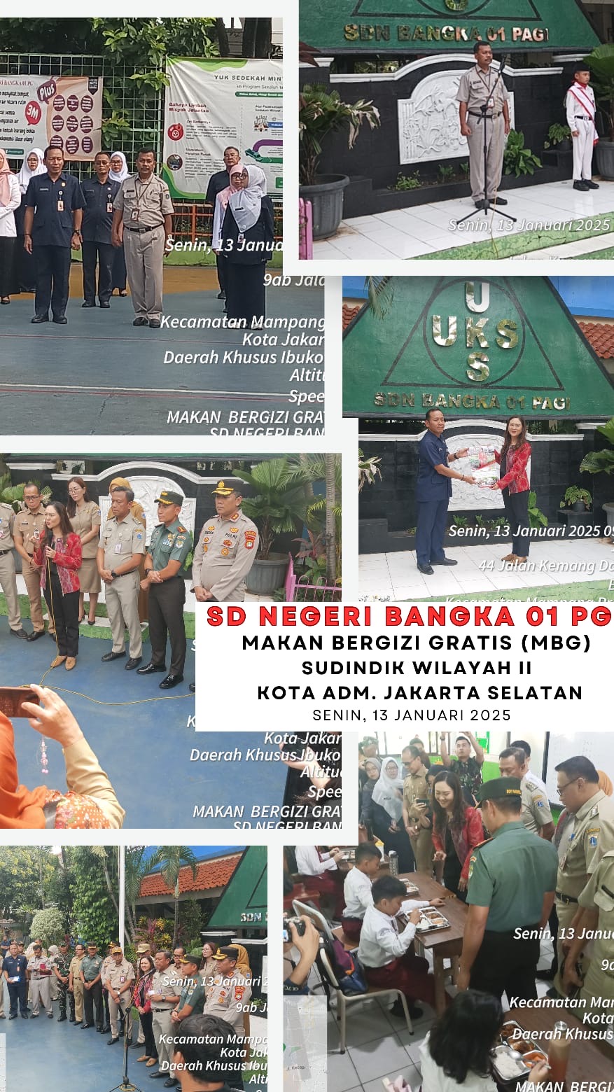 Pelaksanaan Pemberian Makan Bergizi Gratis Dihadiri Para Pejabat