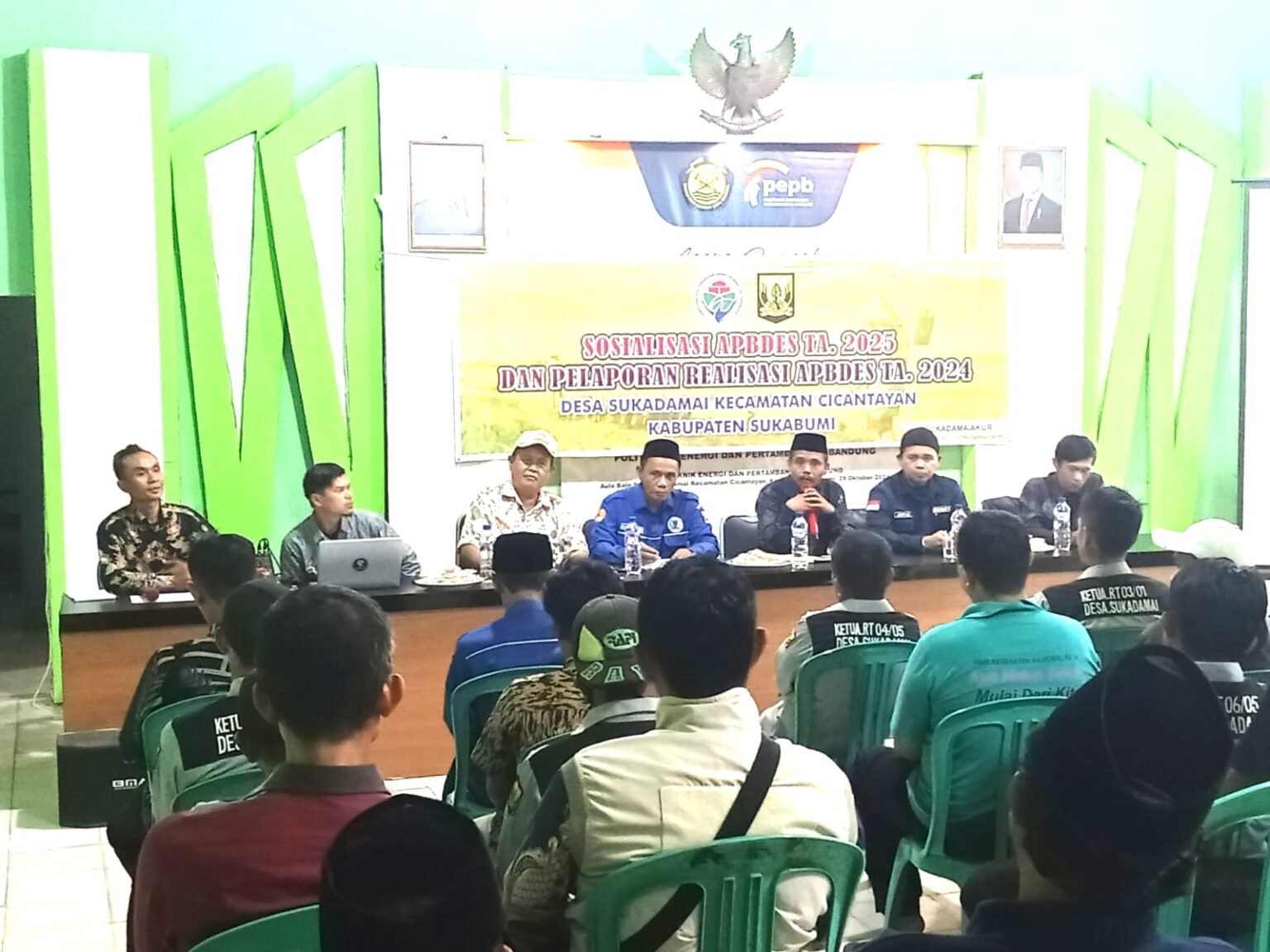 Pemdes Sukadamai Sosialisasikan APBDes 2025 dan Laporan Realisasi APBDes 2024