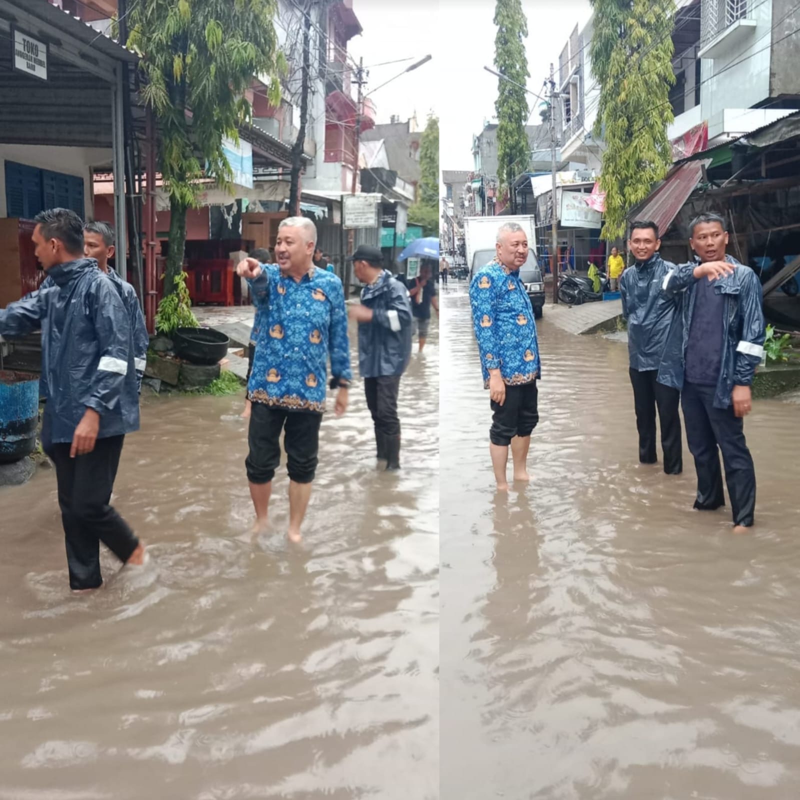 Bupati Irwan Hamid Turun Langsung Tinjau Penyebab Terjadinya Gebangan Air